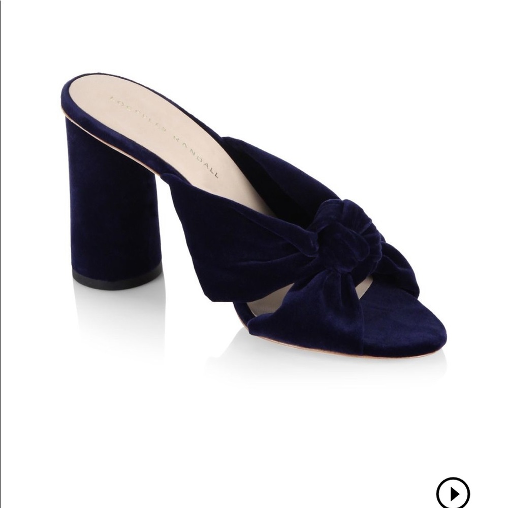 Loeffler Randall Knotted Velvet Mules
